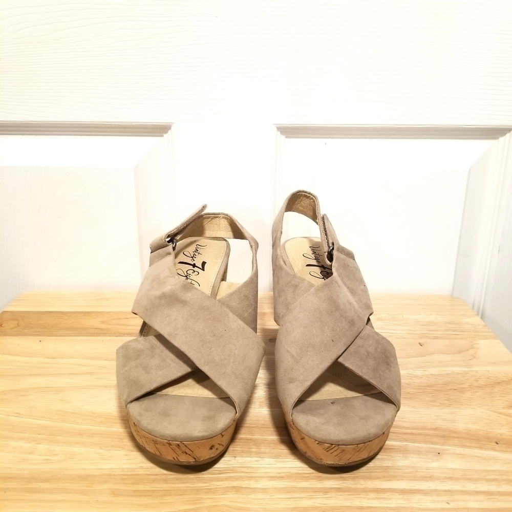 Vintage 7 Eight Wedge Heels